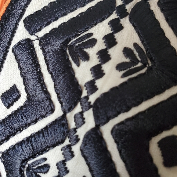 Elegant Orange and Black Patterned Women's Tunic - Picture 6 of 12